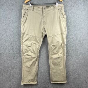Kuhl Generatr Pants Men 38x30 Beige Khaki Outdoor Hiking Workwear Twill Stretch